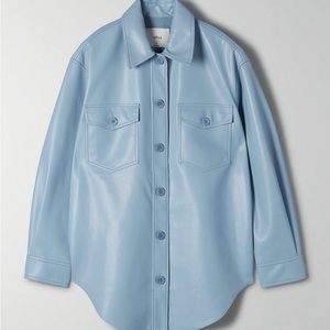 Wilfred Ganna Vegan Leather shirt Jacket